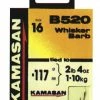 Kamasan Hooks To Nylon B520 Whisker Barbed -