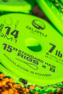 Guru QM1 Standard Hair Rigs 15 Inch - Hair rigs & hook hairs