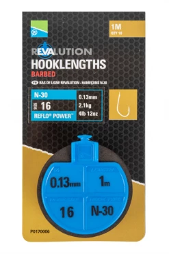 Preston Innovations Revalution N-30 Hooklengths - Hooks to nylon