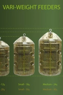 Drennan Vari-Weight Feeders Twin Pack - Maggot feeders -Coarse Fishing Store 1304089919 vari2