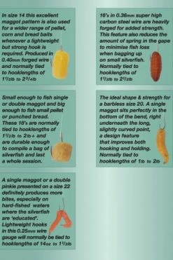 Drennan Silverfish Maggot Barbless Spade Hooks - 5 Drennan Silverfish Maggot Barbless Spade Hooks - -Coarse Fishing Store 1305319799 SMA2