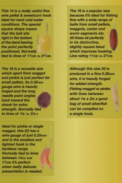 Drennan Silverfish Match Barbless Spade Hooks - -Coarse Fishing Store 1305319875 SM2