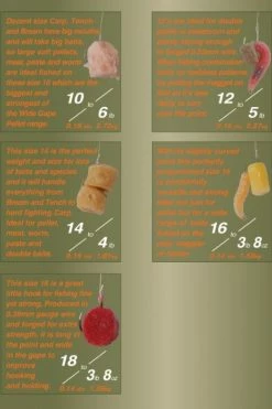 Drennan Hooks To Nylon Barbless Wide Gape Pellet - 5 Drennan Hooks To Nylon Barbless Wide Gape Pellet - -Coarse Fishing Store 1305321270 WGP2