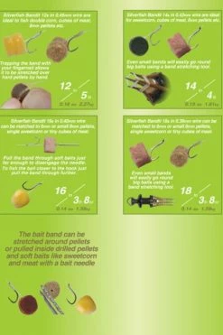 Drennan Bandits Silverfish Barbless (Banded Hair Rigs) - Hair rigs & hook hairs -Coarse Fishing Store 1305321738 SB2