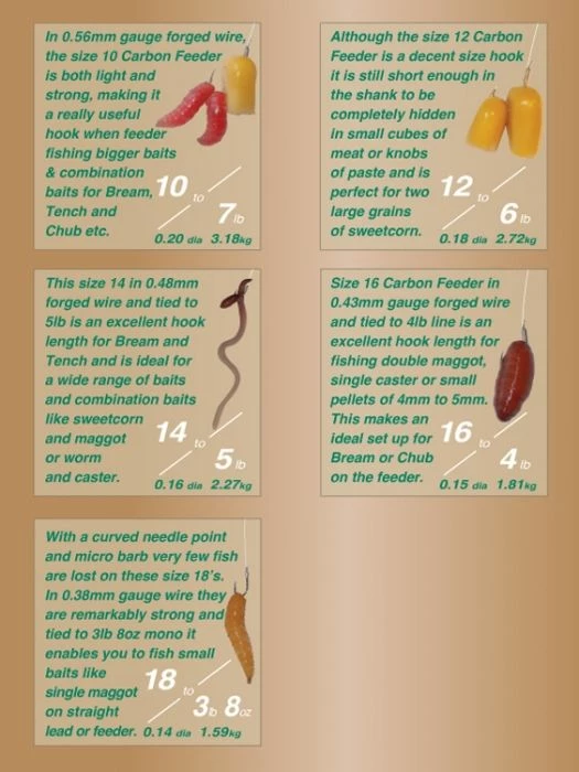 Drennan Hooks To Nylon Barbed Carbon Feeder - 3 Drennan Hooks To Nylon Barbed Carbon Feeder - - Image 3