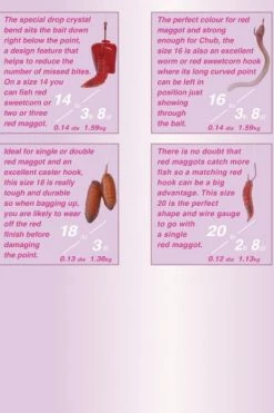 Drennan Hooks To Nylon Barbed Red Maggot - 5 Drennan Hooks To Nylon Barbed Red Maggot - -Coarse Fishing Store 1305322229 RM2