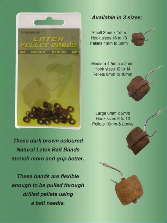 Drennan Latex Pellet Bands Brown - Bait bands 2 Drennan Latex Pellet Bands Brown - Bait bands - Image 2