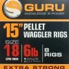 Guru 15inch Ready Rigs With Bait Bands - Hair rigs & hook hairs