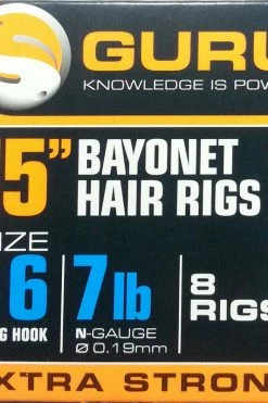 Guru 15inch Ready Rigs With Bayonets - Hair rigs & hook hairs