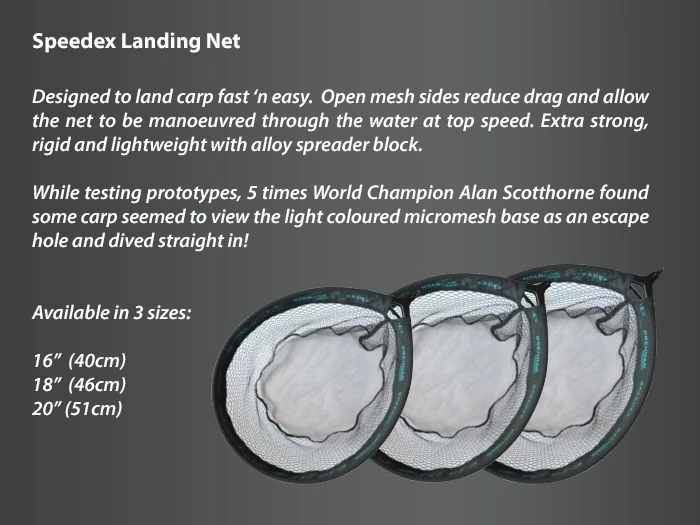 Drennan Speedex Carp Net 18inch - Landing nets 2 Drennan Speedex Carp Net 18inch - Landing nets - Image 2