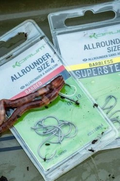 Korum Supersteel Allrounder Hooks - Eyed hooks