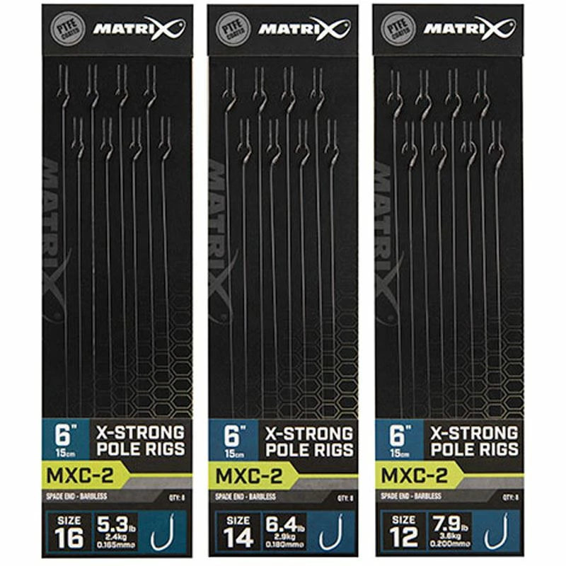 Matrix MXC-2 Barbless X-Strong Pole Rigs 6inch - Hair rigs & hook hairs 2 Matrix MXC-2 Barbless X-Strong Pole Rigs 6inch - Hair rigs & hook hairs - Image 2