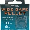 Drennan Hooks To Nylon Barbless Wide Gape Pellet -