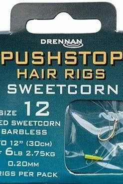 Drennan Pushstop Hair Rigs Sweetcorn - Hair rigs & hook hairs