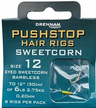 Drennan Pushstop Hair Rigs Sweetcorn - Hair rigs & hook hairs 1 Drennan Pushstop Hair Rigs Sweetcorn - Hair rigs & hook hairs