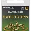 Drennan Sweetcorn Barbless Eyed Hooks -
