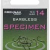 Drennan Specimen Barbless Eyed Hooks -