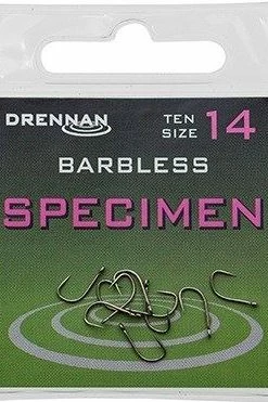 Drennan Specimen Barbless Eyed Hooks -