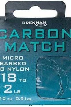 Drennan Hooks To Nylon Barbed Carbon Match -