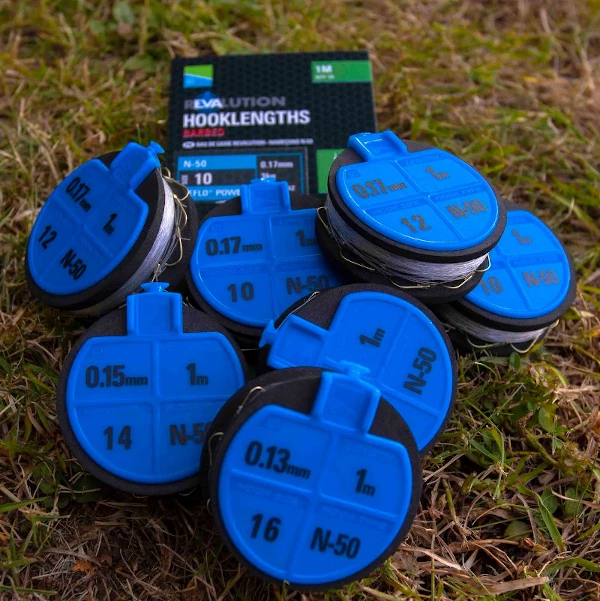 Preston Innovations Revalution N-50 Hooklengths - Hooks to nylon 1 Preston Innovations Revalution N-50 Hooklengths - Hooks to nylon