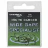 Drennan Wide Gape Specialist Micro Barbed Eyed Hooks -