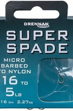 Drennan Hooks To Nylon Barbed Super Spade -