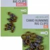 Korum Camo Running Rig Clips - Lead clips & attachments