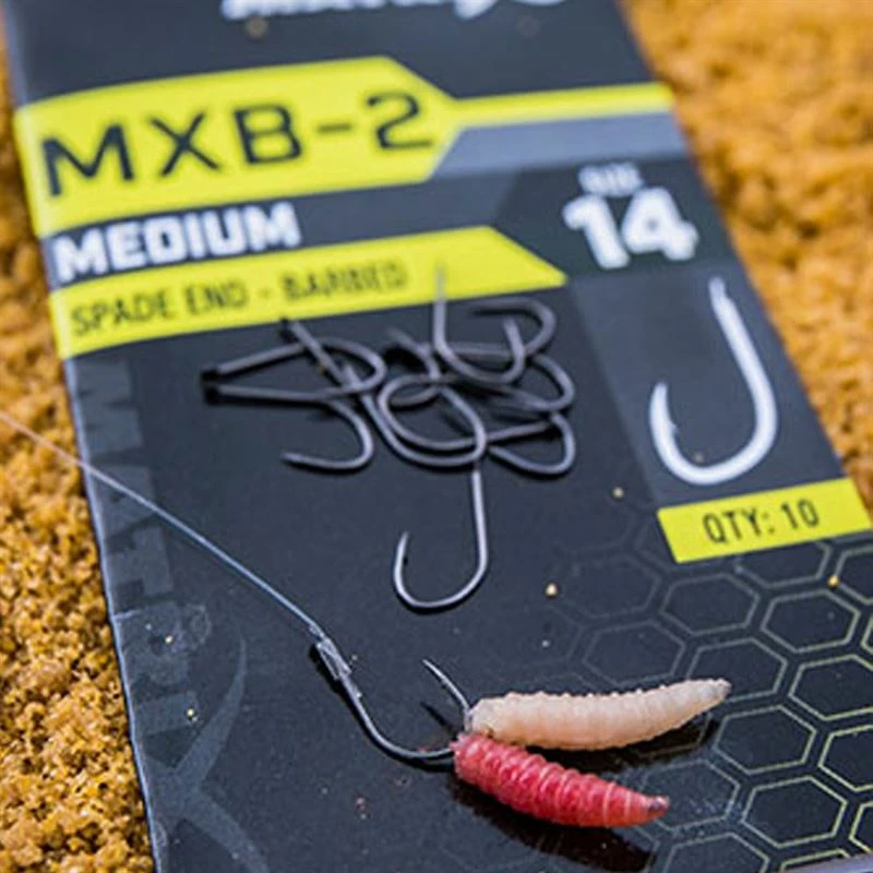 Matrix MXB-2 Medium Spade End Barbed Hooks - Spade hooks 1 Matrix MXB-2 Medium Spade End Barbed Hooks - Spade hooks
