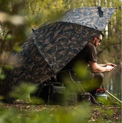 Fox 60 inch Camo Brolly - Umbrellas 1 Fox 60 inch Camo Brolly - Umbrellas