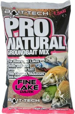 Bait Tech Bait-Tech Pro Natural Fine Lake Dark Groundbait 1.5kg -