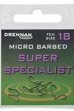 Drennan Super Specialist Micro Barbed Eyed Hooks -