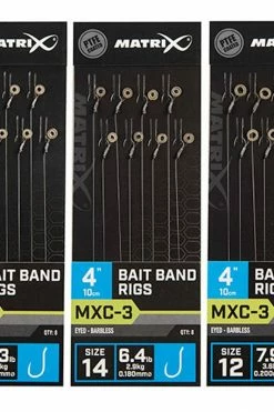 Matrix MXC-3 Barbless Bait Band Rigs - Hair rigs & hook hairs -Coarse Fishing Store nibvyklf637496720754564035
