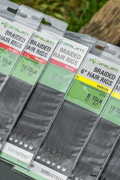 Korum Big Fish Braided Hair Rigs - Hair rigs & hook hairs