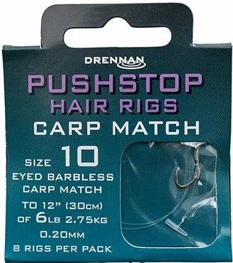 Drennan Pushstop Hair Rigs Carp Match - Hair rigs & hook hairs