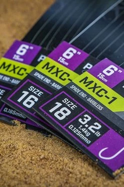 Matrix MXC-1 Barbless Pole Rigs 6inch - Hair rigs & hook hairs