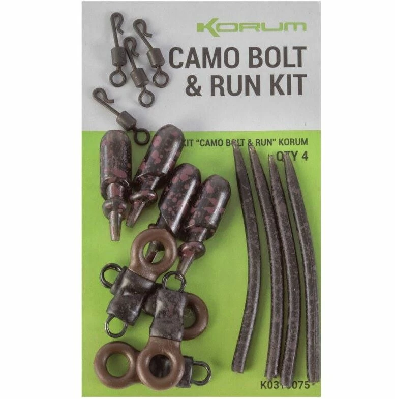 Korum Camo Bolt & Run Kit - Lead clips & attachments 1 Korum Camo Bolt & Run Kit - Lead clips & attachments