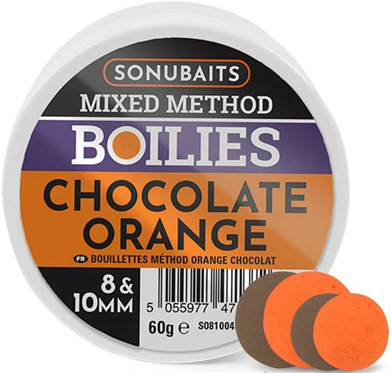 Sonubaits Chocolate Orange Mixed Method Boilies - Pop ups, boilies & wafters 1 Sonubaits Chocolate Orange Mixed Method Boilies - Pop ups, boilies & wafters