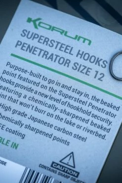 Korum Supersteel Penetrator Hooks - Eyed hooks -Coarse Fishing Store s5mmbsfi637508853274890170