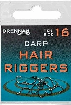 Drennan Hair Riggers Carp Barbless Eyed Hooks -