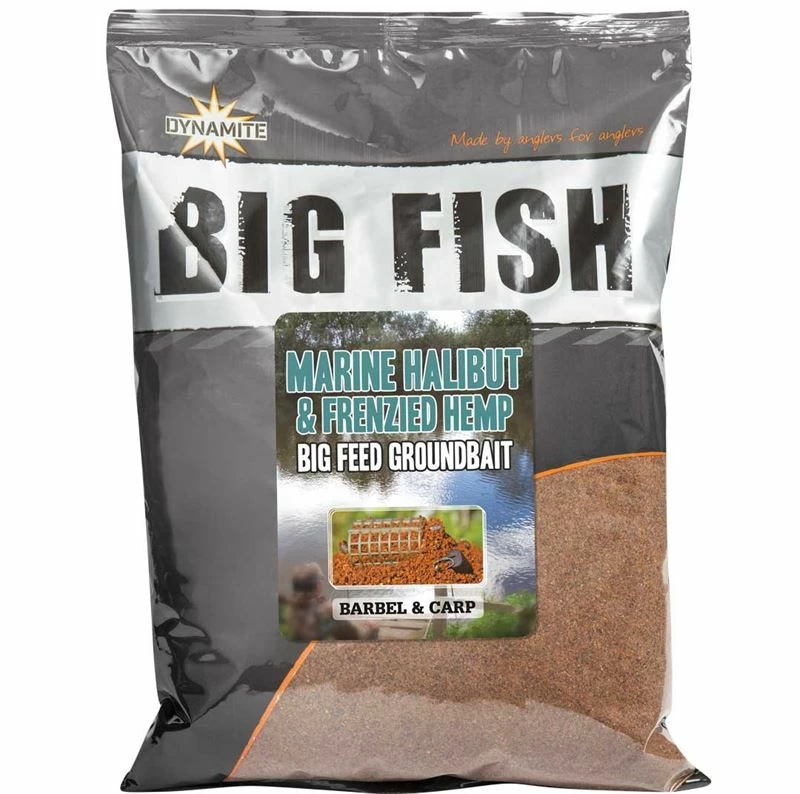 Dynamite Baits Big Fish Marine Halibut & Frenzied Hemp Groundbait - 1 Dynamite Baits Big Fish Marine Halibut & Frenzied Hemp Groundbait -