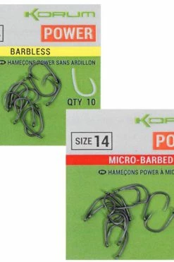 Korum Xpert Power Hooks - Eyed hooks