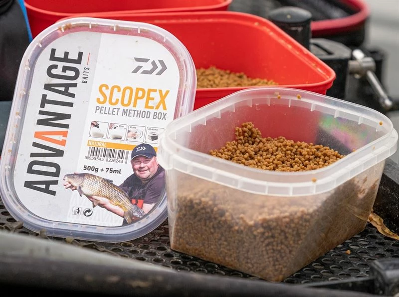 Daiwa Advantage Baits Natural Scopex Method Box 500g - Pellets 6 Daiwa Advantage Baits Natural Scopex Method Box 500g - Pellets - Image 6