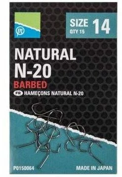 Preston Innovations Natural N-20 Hooks - Spade hooks