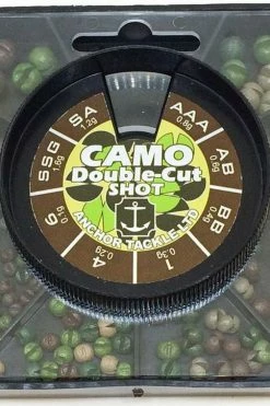 Anchor Camo Double-Cut Shot 8 Division Square Dispenser - Split shot