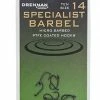Drennan Specimen Micro Barbed Eyed Hooks -