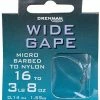 Drennan Hooks To Nylon Barbed Wide Gape -