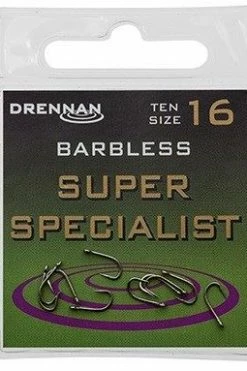 Drennan Super Specialist Barbless Eyed Hooks -