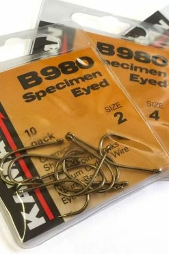 Kamasan B980 Specimen Barbed Eyed Hooks -